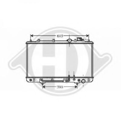 Радиатор, охлаждение двигателя DIEDERICHS 8112112