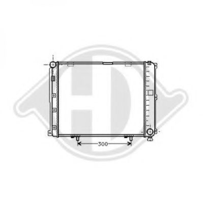 Радиатор, охлаждение двигателя DIEDERICHS 8121111