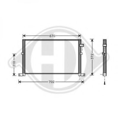 Конденсатор, кондиционер DIEDERICHS 8142701