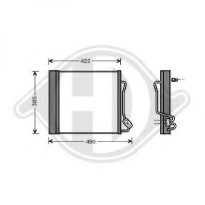 Конденсатор, кондиционер DIEDERICHS 8160500