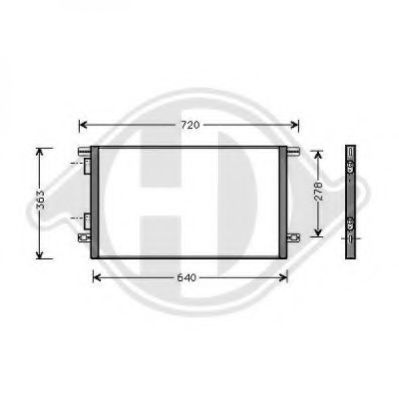 Конденсатор, кондиционер DIEDERICHS 8447210