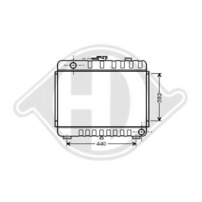 Радиатор, охлаждение двигателя NRF 14235