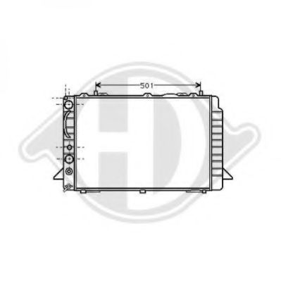 Радиатор, охлаждение двигателя DIEDERICHS 8501945