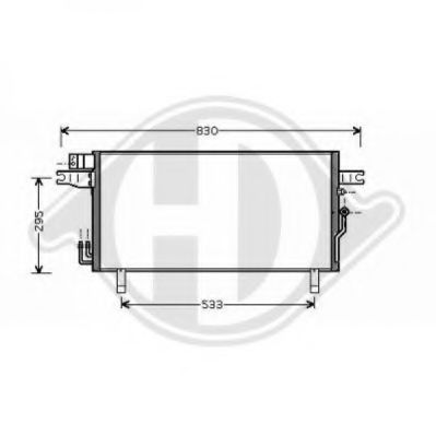 Конденсатор, кондиционер DIEDERICHS 8601609