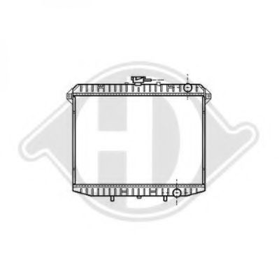 Радиатор, охлаждение двигателя DIEDERICHS 8608205
