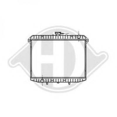 Радиатор, охлаждение двигателя DIEDERICHS 8608207