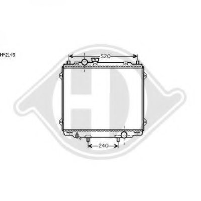 Радиатор, охлаждение двигателя DIEDERICHS 8688080