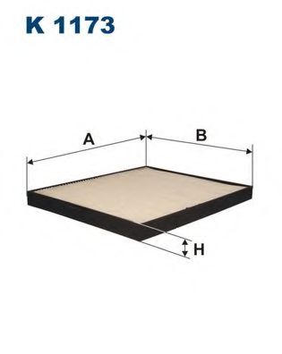 Фильтр, воздух во внутренном пространстве FILTRON K1173