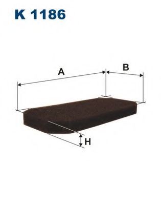 Фильтр, воздух во внутренном пространстве FILTRON K1186