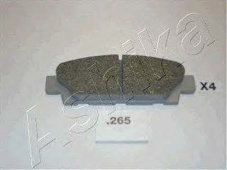 Комплект тормозных колодок, дисковый тормоз ASHIKA 51-02-265