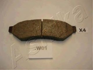 Комплект тормозных колодок, дисковый тормоз ASHIKA 51-0W-W01
