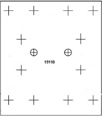 Комплект тормозных башмаков, барабанные тормоза ABEX 19110