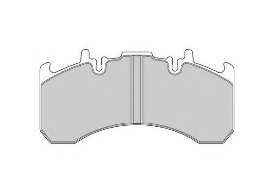 Комплект тормозных колодок, дисковый тормоз ABEX G6964