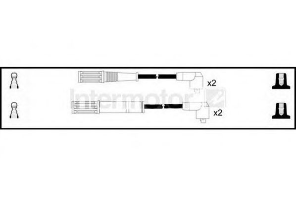 Комплект проводов зажигания STANDARD 76121