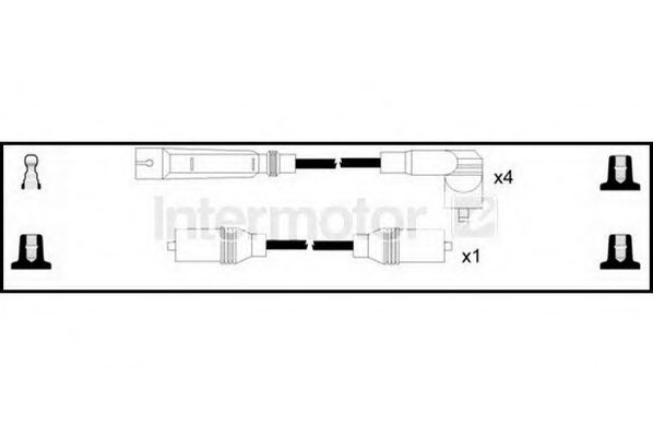 Комплект проводов зажигания STANDARD 76163