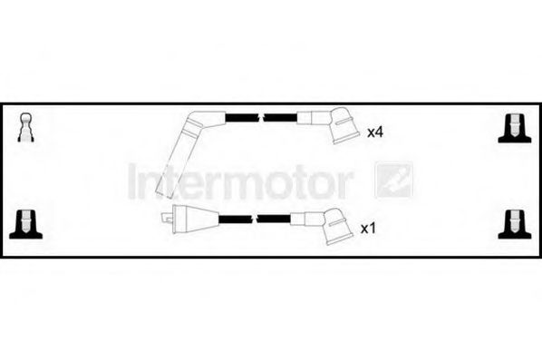 Комплект проводов зажигания STANDARD 76205