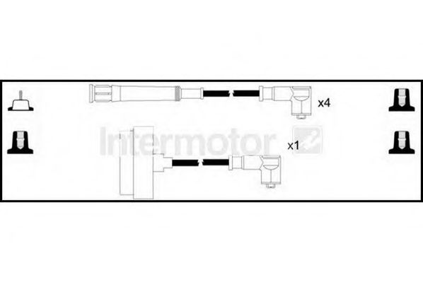 Комплект проводов зажигания STANDARD 76238