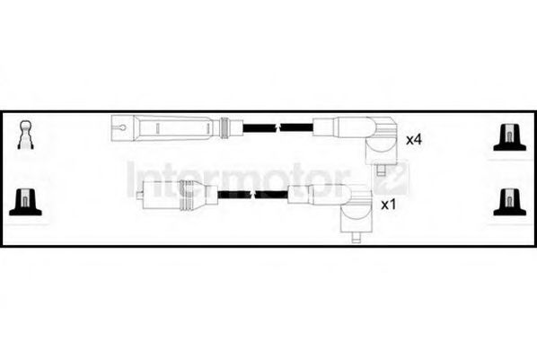 Комплект проводов зажигания STANDARD 76299