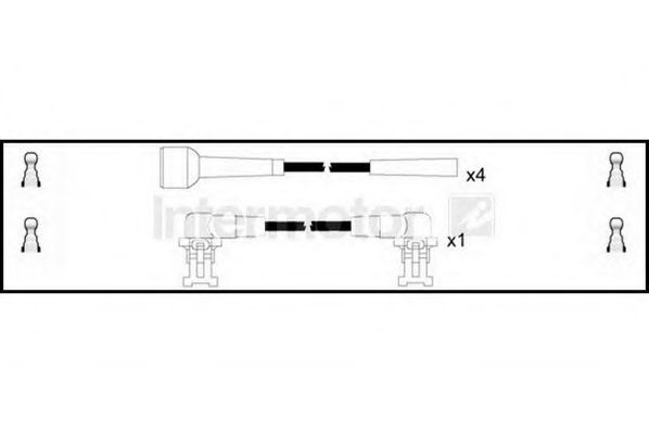 Комплект проводов зажигания STANDARD 73162