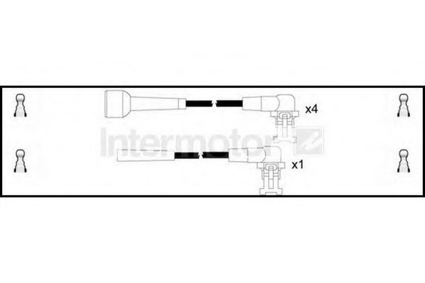 Комплект проводов зажигания STANDARD 73231