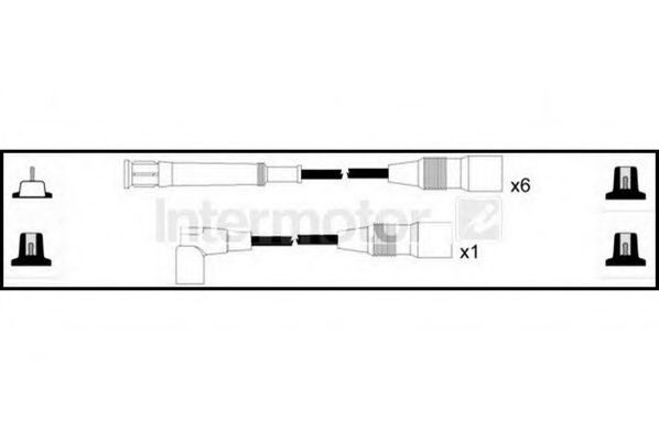 Комплект проводов зажигания STANDARD 73498