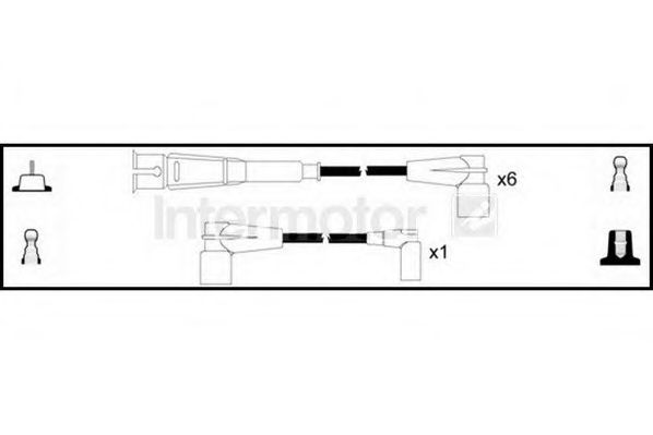 Комплект проводов зажигания STANDARD 73282