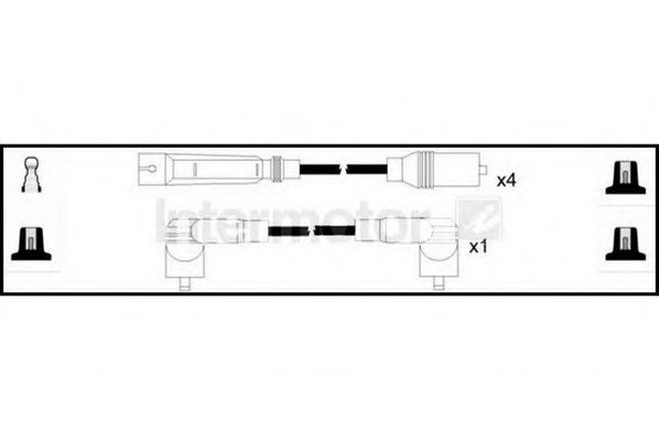 Комплект проводов зажигания STANDARD 73693