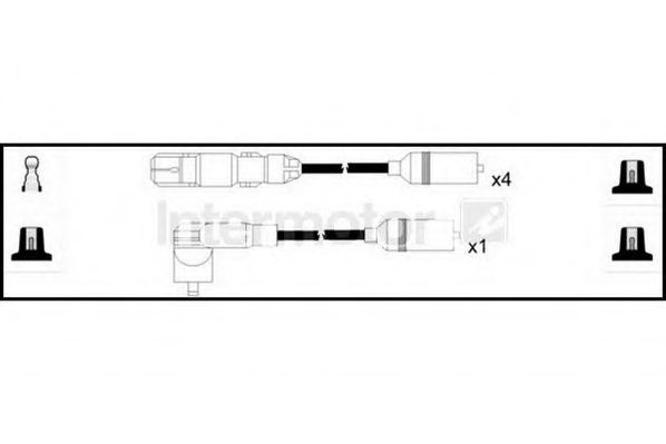 Комплект проводов зажигания STANDARD 73704