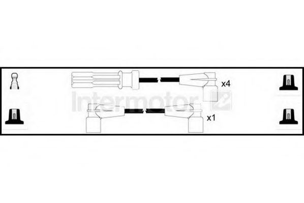 Комплект проводов зажигания STANDARD 73328