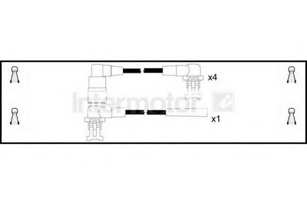 Комплект проводов зажигания STANDARD 73820
