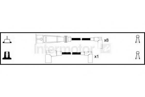 Комплект проводов зажигания STANDARD 73918