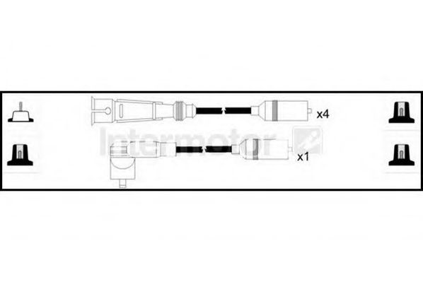 Комплект проводов зажигания STANDARD 73939