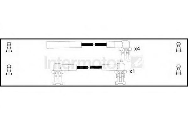 Комплект проводов зажигания STANDARD 76003