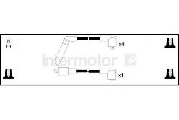 Комплект проводов зажигания STANDARD 76050