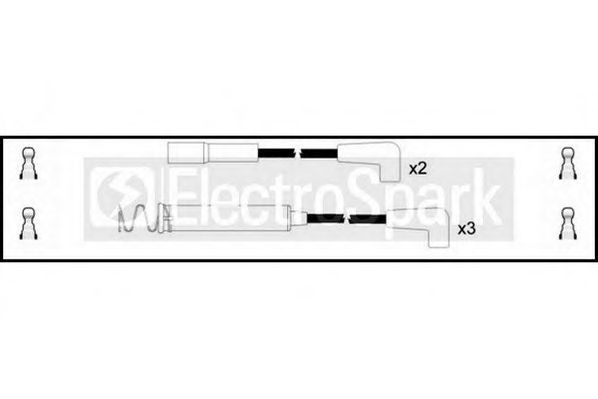 Комплект проводов зажигания STANDARD OEK966