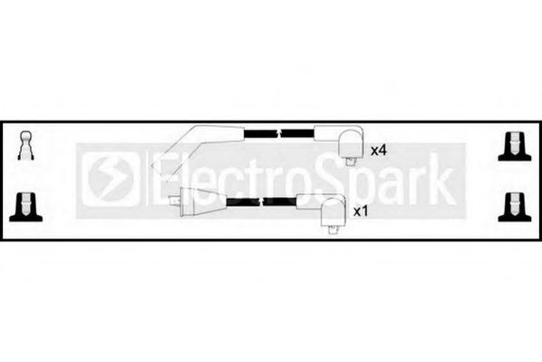 Комплект проводов зажигания STANDARD OEK360