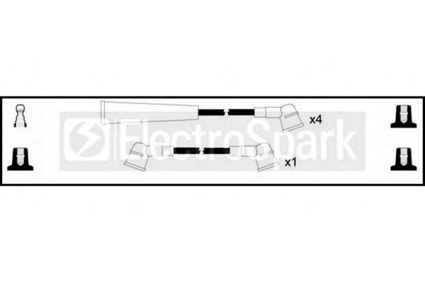 Комплект проводов зажигания STANDARD OEK292