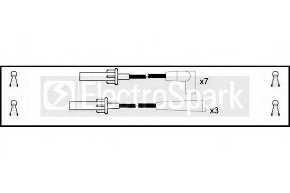 Комплект проводов зажигания STANDARD OEK820