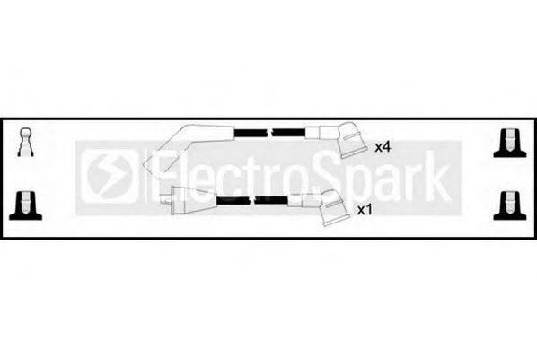 Комплект проводов зажигания STANDARD OEK508