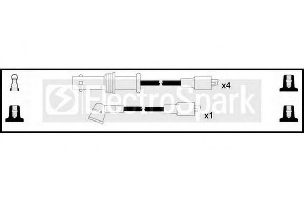 Комплект проводов зажигания STANDARD OEK323