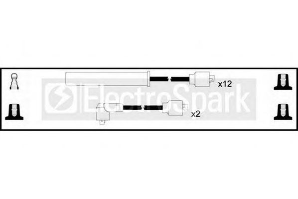 Комплект проводов зажигания STANDARD OEK1018