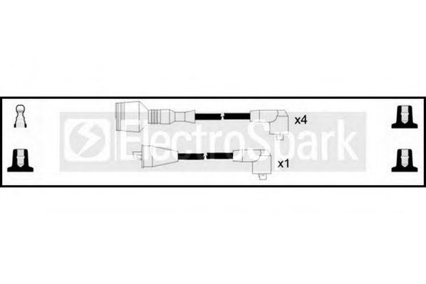 Комплект проводов зажигания STANDARD OEK041