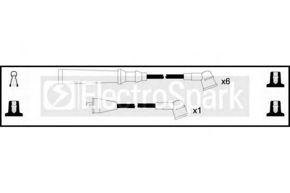 Комплект проводов зажигания STANDARD OEK250