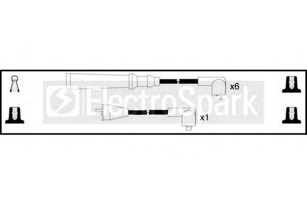 Комплект проводов зажигания STANDARD OEK245