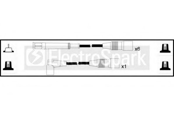 Комплект проводов зажигания STANDARD OEK162