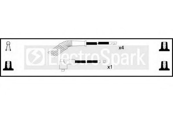 Комплект проводов зажигания STANDARD OEK258