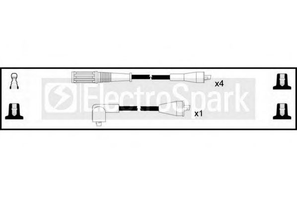 Комплект проводов зажигания STANDARD OEK448