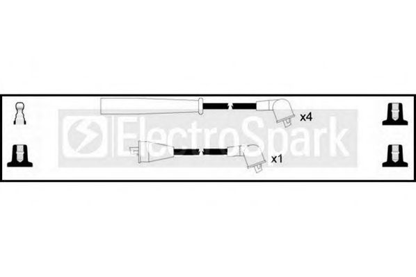 Комплект проводов зажигания STANDARD OEK206