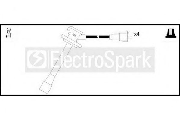 Комплект проводов зажигания STANDARD OEK343