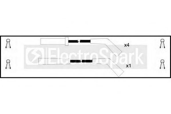 Комплект проводов зажигания STANDARD OEK515